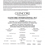Glencore prospectus