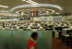HKEx trading floor